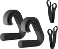 Pull Up Handles Neutral Grip: Portable Barbell Grip with 2 Detachable Straps for Cable Machine LAT Pull Down T-bar Row Deadlift Shrug