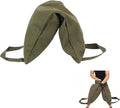 Topyond Sand Bag for Weight Training, Green Yoga Sand Bag with Handle, Yoga Weightlifting, Portable Fillable Yoga Canvas Sandbags for Yoga Weights and Training, Yoga Weight Bag