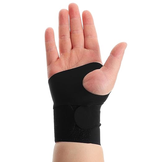 Cabilock Compression Wrist Brace Sleeve for Right Hand, Thin Sports Wrist Wrap with Joint Support for Sprains, Black Compression Sleeve for Men’s Gym, Tennis, Basketball