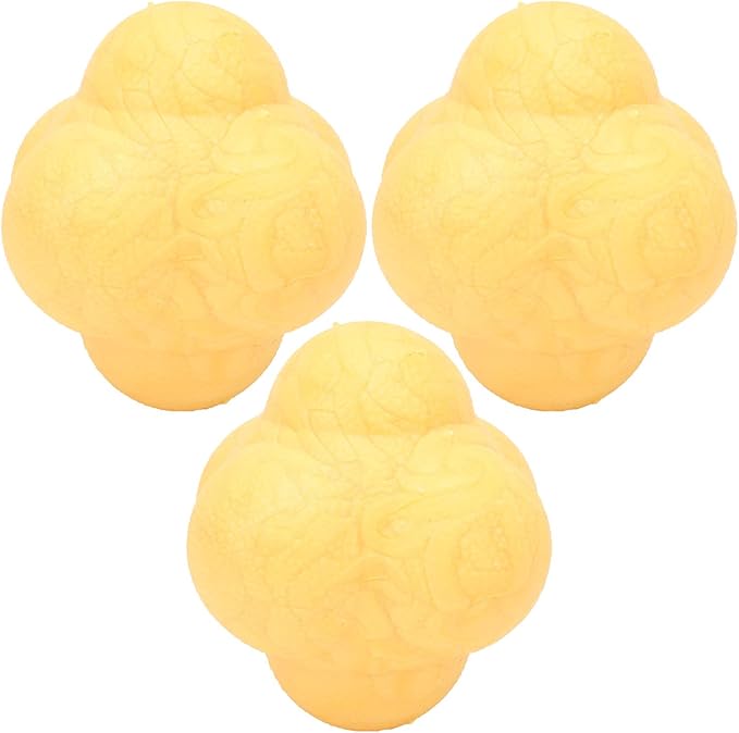 Alomejor 3Pcs Bounce Reaction Balls Training Balls Hex Reaction for Coordination Sports Training with Durable TPR Material