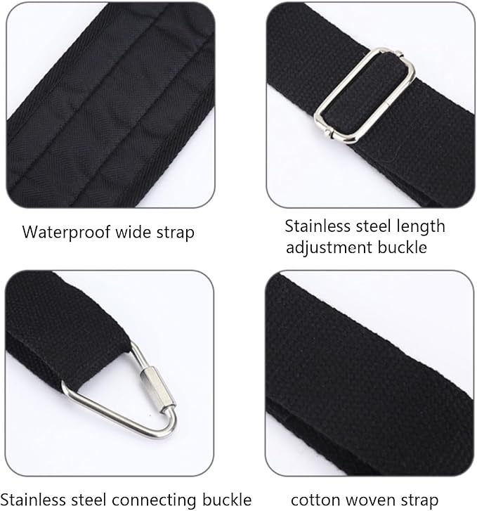 Adjustable Pilates Foot Strap for Strength Training with Blend Core Strengths Enhancer