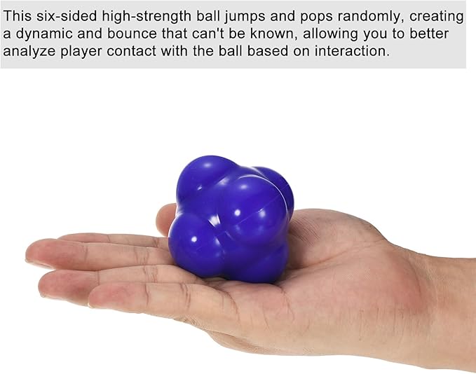 PATIKIL Reaction Balls Agility Trainer, Silicone Bounce Balls for Baseball Hand-Eye Coordination Reaction Training, Speed Reflex