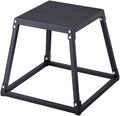 18 Inch Plyometric Box, Steel Jump Platform - Agility Box for Fitness Training, Step Up Box for Home Gym, Strength & Conditioning - Black