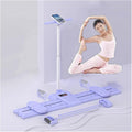 Ski Machine Leg Splitter Leg Strength Split Exerciser Foldable Skiing Exerciser Yoga Fitness Equipment for Use Core Strength Training Instrument(Basic Type,Resistance Rope)