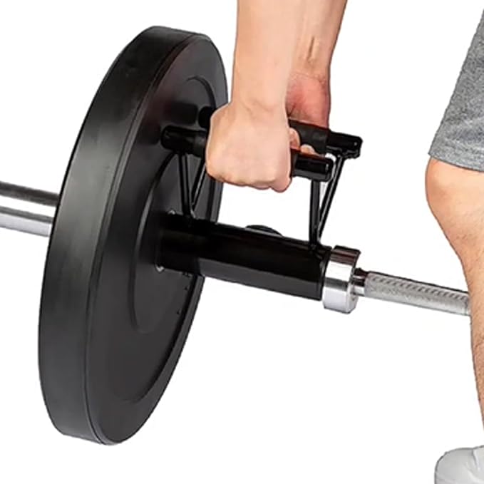 V Bar Landmine Handle Attachment for Barbell Bar, Iron Double D Row Handle, Strength Training Equipment for Home Gym Workout, Secure Locking Knob for Stable and Safe Exercise Targe