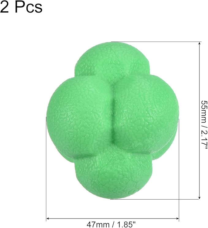 PATIKIL Bounce Reaction Balls Coordination Training Ball Agility Trainer TPR High Difficulty, for Speed Reflex, Pink