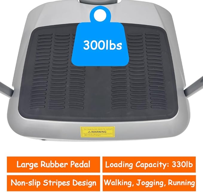 200W Whole Body Vibration Platform, Vibration Plate Exercise Machine, 99 Speed Levels Platform, Training Fitness Vibration Platform Machine Load 330lb for Home Gym