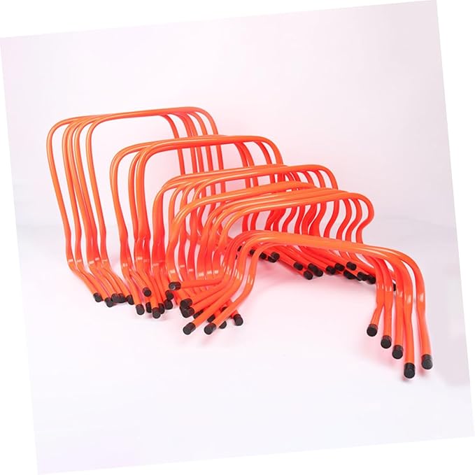 2pcs Speed Hurdles Training Equipment 15cm Plastic Wear-Resistant Agility Hurdles Professional Track Running Accessory for Soccer Football Fitness