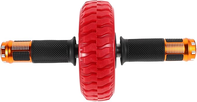 Ab Roller Wheel Abdominal Exercise Roller with Non-slip Handles Portable Core Training Equipment for Home and Gym Use Strengthen Abs and Burn Belly Fat