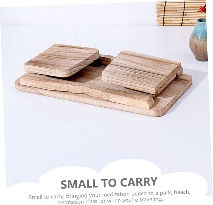 Wooden Meditation Stool Portable Foldable for Yoga Meditation Non-Slip m