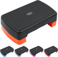 18" Aerobic Exercise Step Platform, Lightweight Portable Step Up Platform Trainer, Adjustable Height 3.9”5.9” for Home Gym