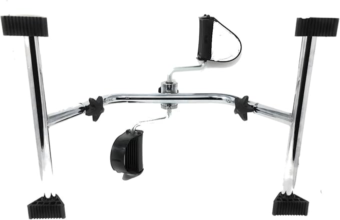 PCP Pedal Exerciser Senior Rehab Arm or Leg Conditioning, Chrome