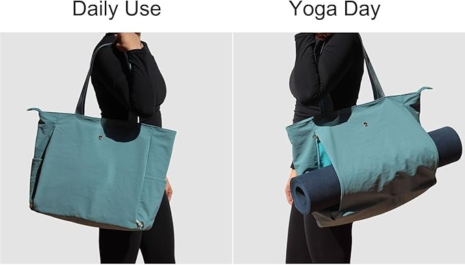 ESVAN Yoga Mat Bag Yoga Tote Carrier Shoulder Bag Carryall Tote for Office,Yoga,Pilates,Travel,Beach and Gym