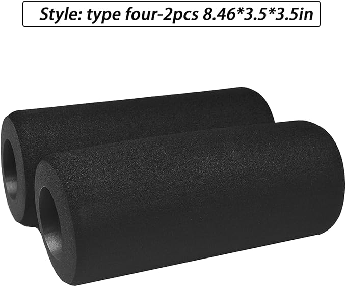 Foot Foam Pads (8.46 * 3.5 * 3.5in) Rollers Replacement, Buffer Leg Tube Sponge for Marcy Smith Cage Machine, Padding Cover for Home Gym System Part Accesories.