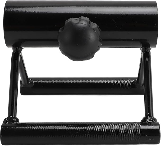 V Bar Landmine Handle Attachment for Barbell Bar, Iron Double D Row Handle, Strength Training Equipment for Home Gym Workout, Secure Locking Knob for Stable and Safe Exercise Targe