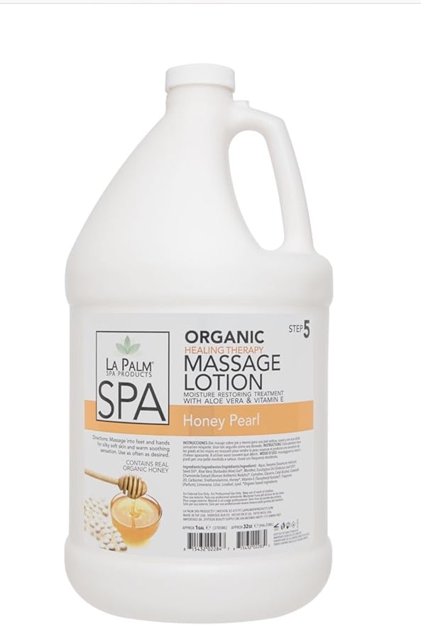 La Palm Massage Lotion 1 Gallon (Honey Pearl)