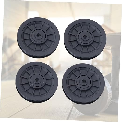4 Pcs Wearproof Pulley Wheel for Strength Training Equipment PA6 Material Replacement Parts for Cable Machine