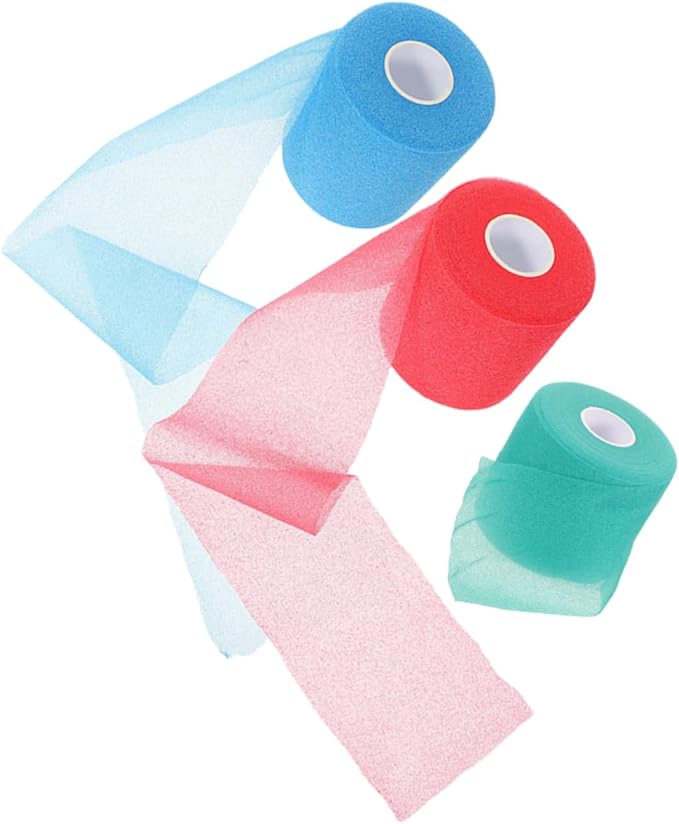 3Rolls Elastic Body Joint Wraps Breathable Shockproof Sports Tapes for Ankle Wrist Knee Protection Cuttable Athletic Wraps Colors