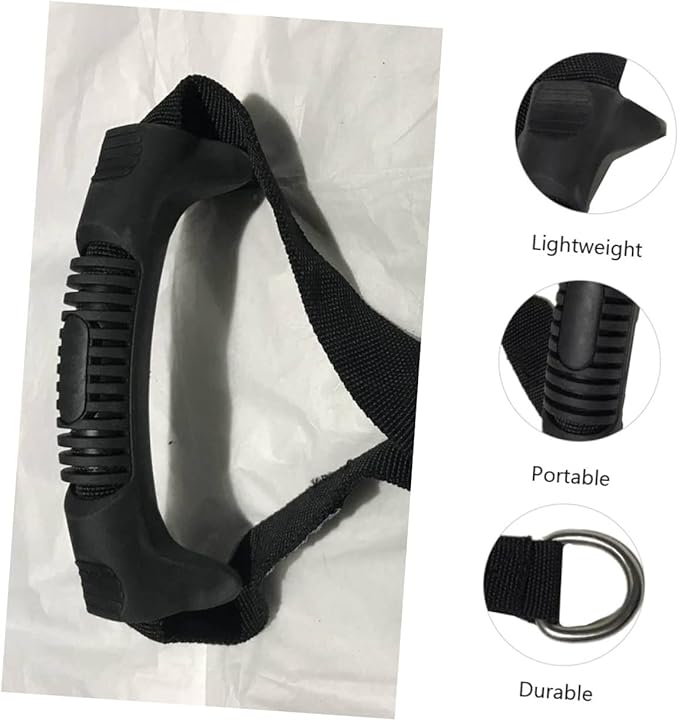 BESPORTBLE 2pcs Home Equipment Fitness Grip Handle Heavy Duty Exercise Resistance Bands Attachment for Strength Training Non-Slip Ergonomic Design Portable Gym Handles for Home Workouts