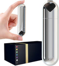 Mini Handheld Electric Back Massager Waterproof Quite Massager, Portable Massager for Back Neck Shoulder Body,Silver