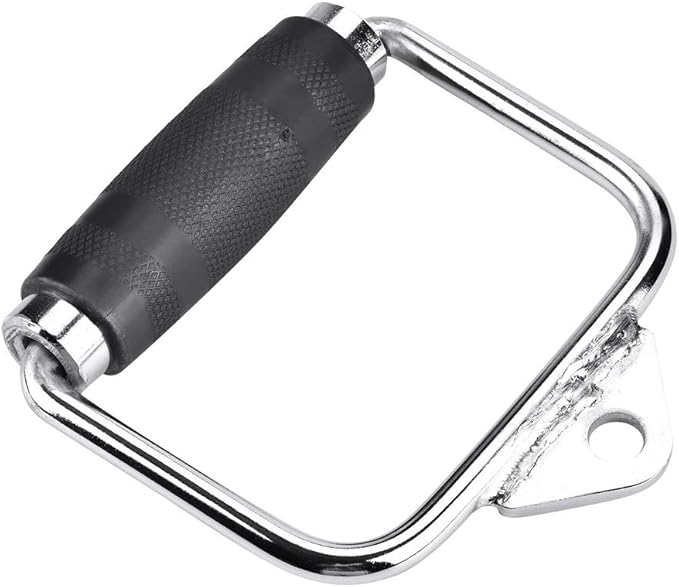 High Strength Single Extension Stirrup Handle for Gym Exercise Cable Equipment Attachment Perfect for Home and Gym Training Comfortable Rubber Grip Fits Any Cable