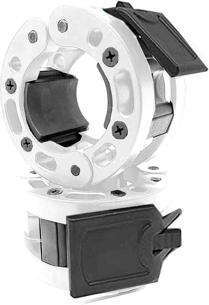 Clout Fitness Olympic Barbell Clamps Collars Quick Release Pair of Locking Weight Clips Fit 2 Inch Barbell for Weightlifting