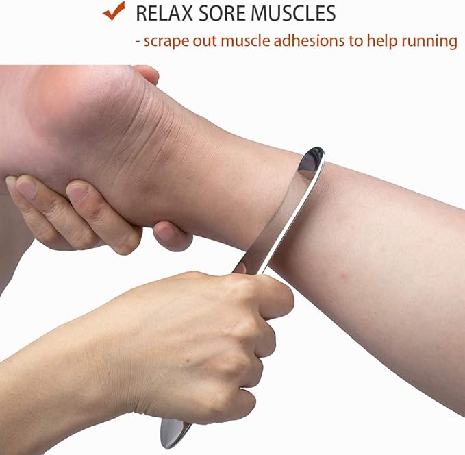 Gua Sha Tools, Stainless Steel Scraping Massage Tool, IASTM Tools, Myofascial Scraping Tools to Physical Therapy, Scar Tissue and Soft Tissue (A)