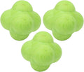 Reaction Ball Set 3Pcs TPR Hex Bounce Training Balls for Agility Reflex Exercise Sports Fitness Boxing Baseball Basketball Durable Portable 2.8x2.2x2.2in