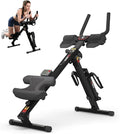 TOUSAINS 3 in 1 Ab Machine, Foldable Rowing Machine & Cable System, Core Trainer for Abdominal Workout, 4-Level Height & 2 Resistance Levels, All-in-One Home Gym Equipment for Weight Loss & Sculpting