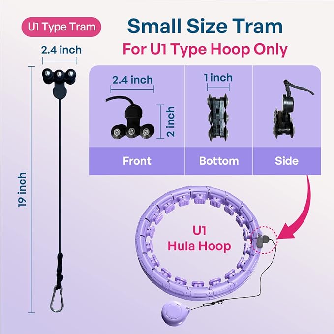 30/24/12 Knots, Upgraded Magnetic Lock Weighted Hula Hoop for Kids Adults Weight Loss, Infinity Hoop Plus Size, Home Indoor Outdoor, Fitness Exercise, Abdominal Toner