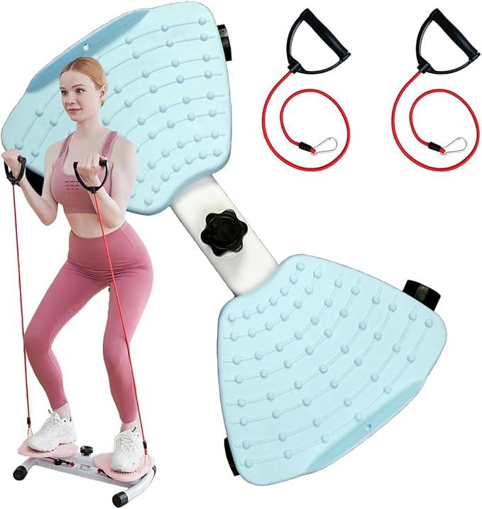 AB Workout Equipment Twist Board for Exercise, Silent ABS+Carbon Steel Home Gym, 150KG Capacity, Fat-Burning, Pre-Assembled & Instant Use