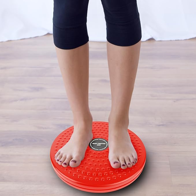 H H&J HUAJIAN Waist Whisper Disc,Body Twister Waist Twister Body Shaping Rotating Board for Women's Twisting Sports Equipment Aerobic Exercise Foot Massage