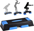 Aerobic Step Platform for Exercise w/Risers, Workout Step Height Adjustable 5"-7"-9", Fitness Step 450lbs Capacity, Non-slip Exercise Step Deck for Home/Gym