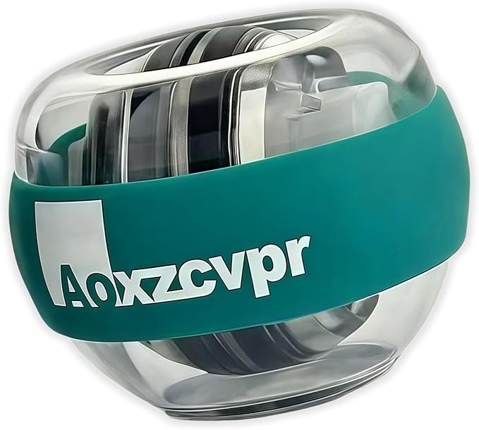 Gyro Power Torque Ball Wrist Exerciser - Auto Start Spinner with LED - Strengthen Grip, Forearm, & Hand - Hand Trainer for Sports Enthusiasts.