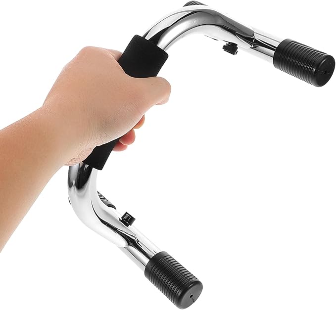 Kisangel Push Up Handles and Stands, Steel I-Beam Construction, Non-Slip Base, 2pcs Set for Home Workout Fitness, Strength Training Equipment for Men and Women