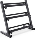 Synergee Dumbbell Rack for Home Gym – 3 Tier Adjustable Weight Rack for Dumbbells – Space-Saving Storage Shelf – Available in 38" or 46" – Heavy Duty Steel Frame – Easy Assembly