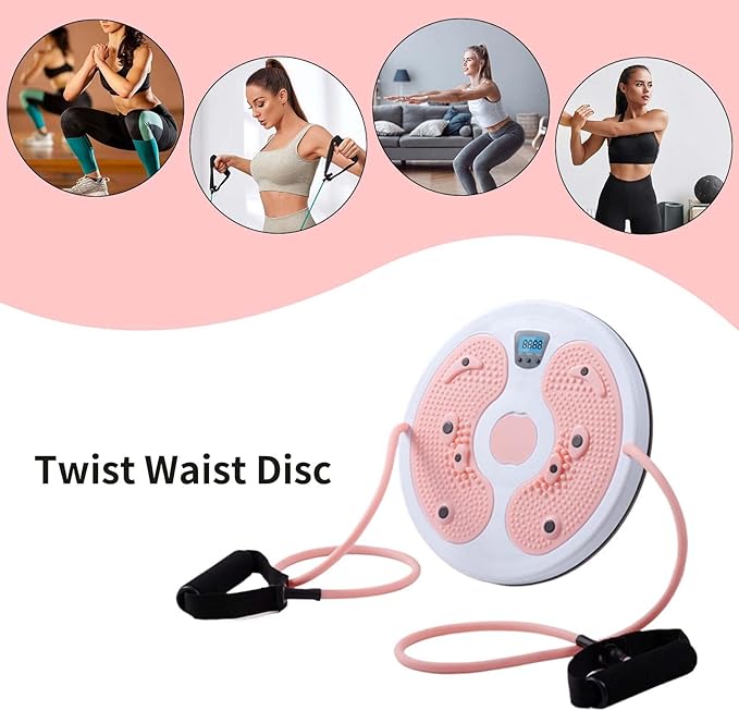 Twist Board - Waist Shaping Training Equipment,Core Twisting Disc with Calorie Count,for Home Gym Office Fitness Enthusiasts Beginners Post-Partum Individuals