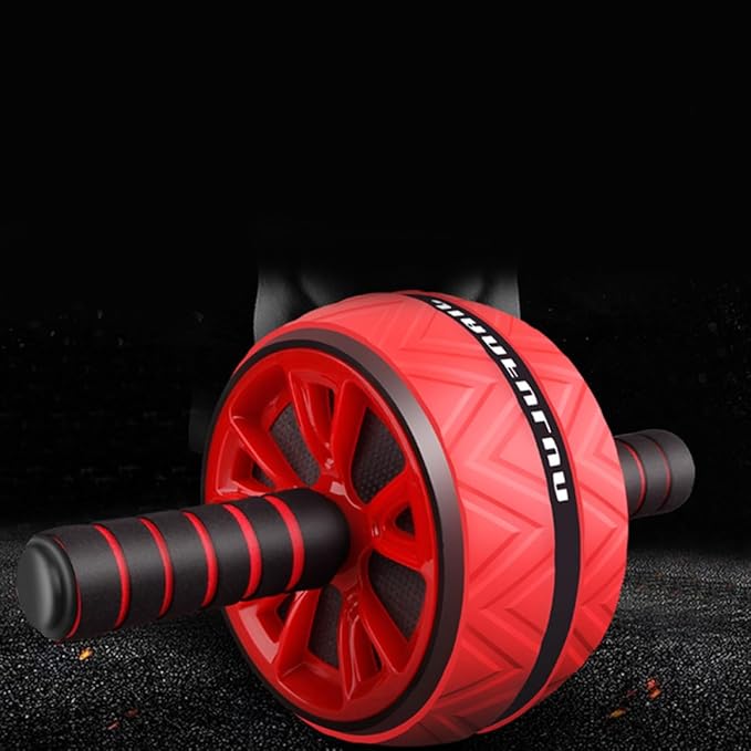 DOITOOL Ab Roller Wheel Fitness Abdominal Roller for Men Women with Anti-slip Design Red Abdominal Gym Wheel for Home Exercise and Strength Training