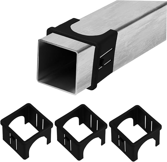 4pcs Hollow Tube Bushing Sleeve for Workout Machine Conversion Inner Square Tube Protector for Improved Connection and Performance