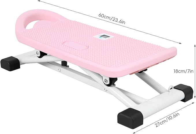 Ski Balancing Machine with LCD Display, Adult Balance Board Trainer Heavy Duty Ski Exercise Machine, Side to Side Core Stability Equipment Low Impact Full Body Cardio Workout Trainer
