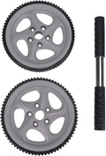 Veemoon Dual-wheel Ab Roller for Abdominal Exercise, Portable Fitness Equipment, Core Strength Training Tool for Men and Women