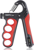Grip Strength Trainer, Adjustable Resistance Forearm Strengthener with 11-220Lbs (5-100KG), Digital Counter, Ergonomic Hand Gripper Strengthener for Musicians, Athletes & Injury Recovery