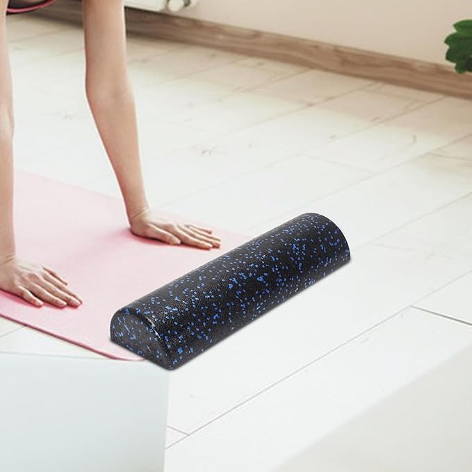 Half Round Foam Roller Neck Gym 18inch Length Muscle Roller Half Roller Foam
