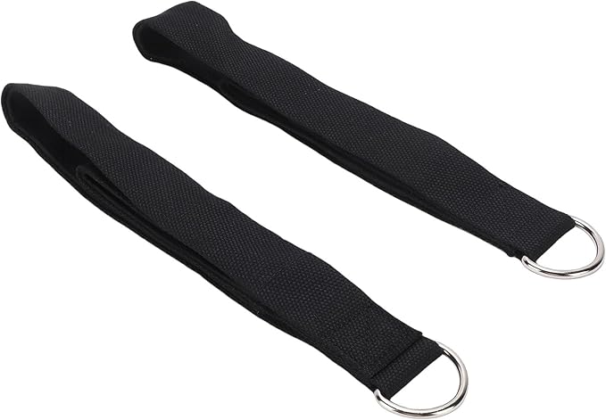Pilates Straps, Cotton Strap with Neoprene and D Buckle, Double Loop for Home Gym Fitness Workout, Textured Surface Enhances Grip, Soft Inner Lining for Comfort