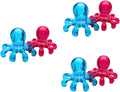 2 Pack Handheld Octopus Head Massager for Scalp Neck Shoulder and Body Portable Lightweight Therapeutic Massage Tool for Fatigue Relief and Improved Circulation