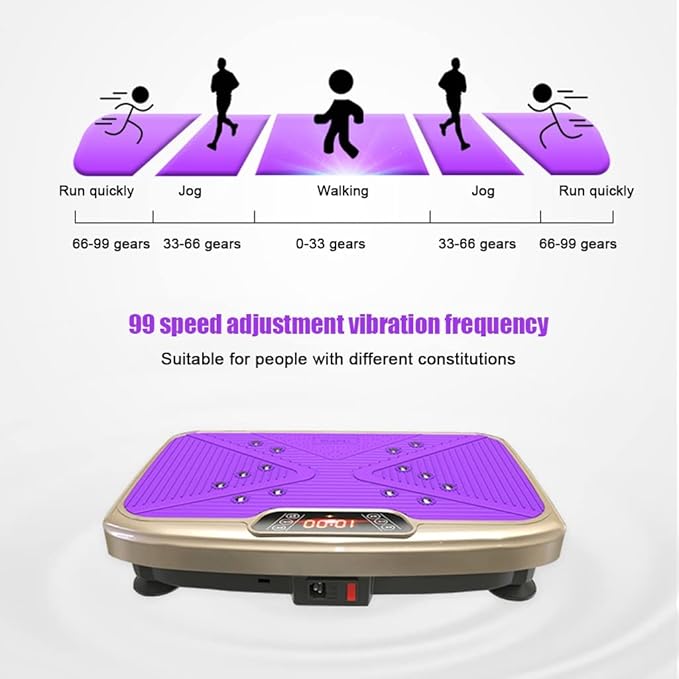 Fitness Vibration Plate Exercise Equipment Whole Body Shape Exercise Machine Vibration Platform Fit Massage Workout Trainer,Max User Weight 330lbs