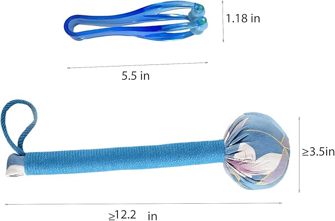 Mugwort Massage Hammer, Massage Tools，Finger Massager. Back, Shoulder & Body - Handheld Percussion Therapy Tool with US Design Patent (Sky Blue)