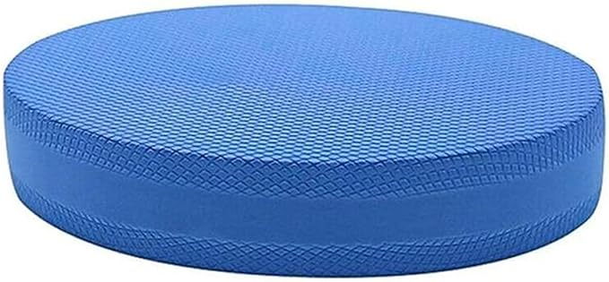 Oval Balance Pad, Non-Slip Foam Pad Exercise Balance Pad Soft Stability Trainer Knee Pads Trainer for Therap-y, Yoga, Dancing Balance Training, Pilates,Fitness(Blue)