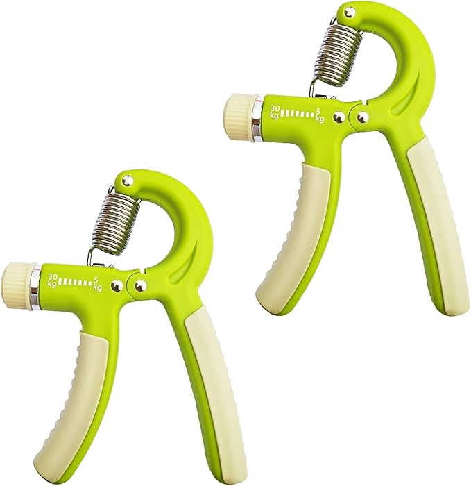 Strengthener Hand Grip 2 Pack Kid Boys Girls Teenager Strength Trainer Number Counter Forearm Finger Wrist Gripper Exerciser 5-30kg Adjustable Stretcher Squeezer Workout