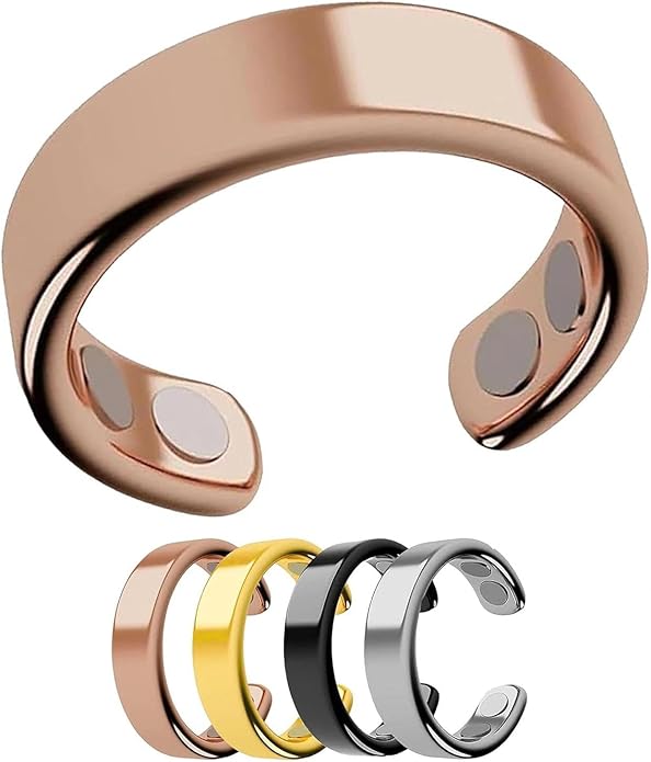 Magneva Adjustable Magnetic Acupressure Ring – Cortisol Balance, Stress Relief & Better Sleep Aid